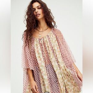 Free People “Because I Love You” Floral Top